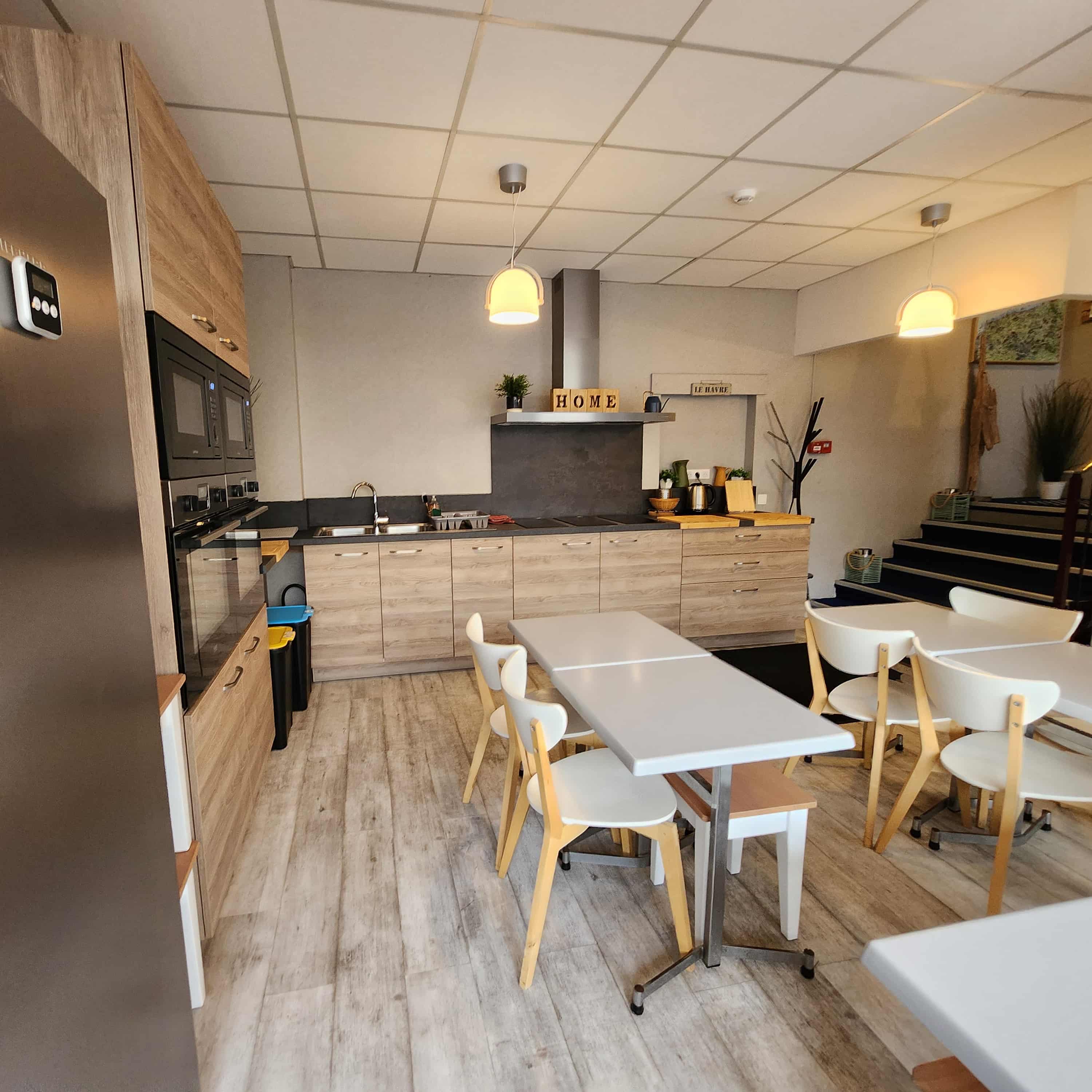 La cuisine partagée équipée